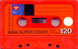 Compact Cassette AGFA SUPER COLOR 120 Type I Normal 1975 Europe