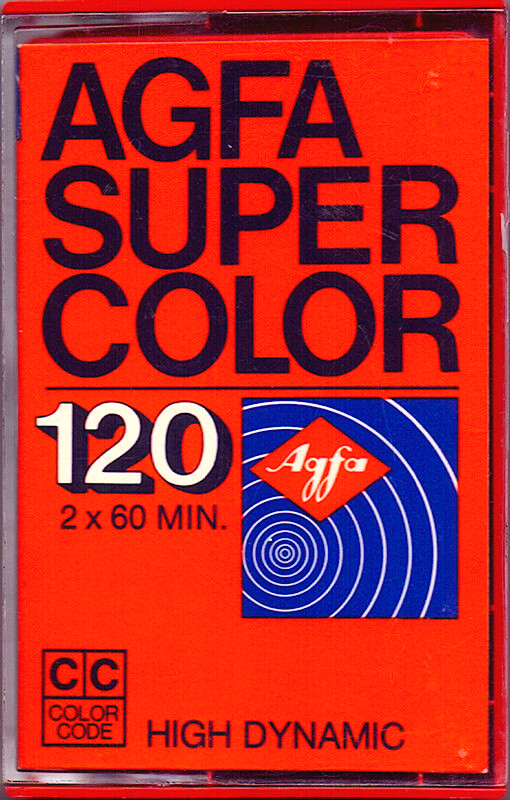 Compact Cassette AGFA SUPER COLOR 120 Type I Normal 1975 Europe