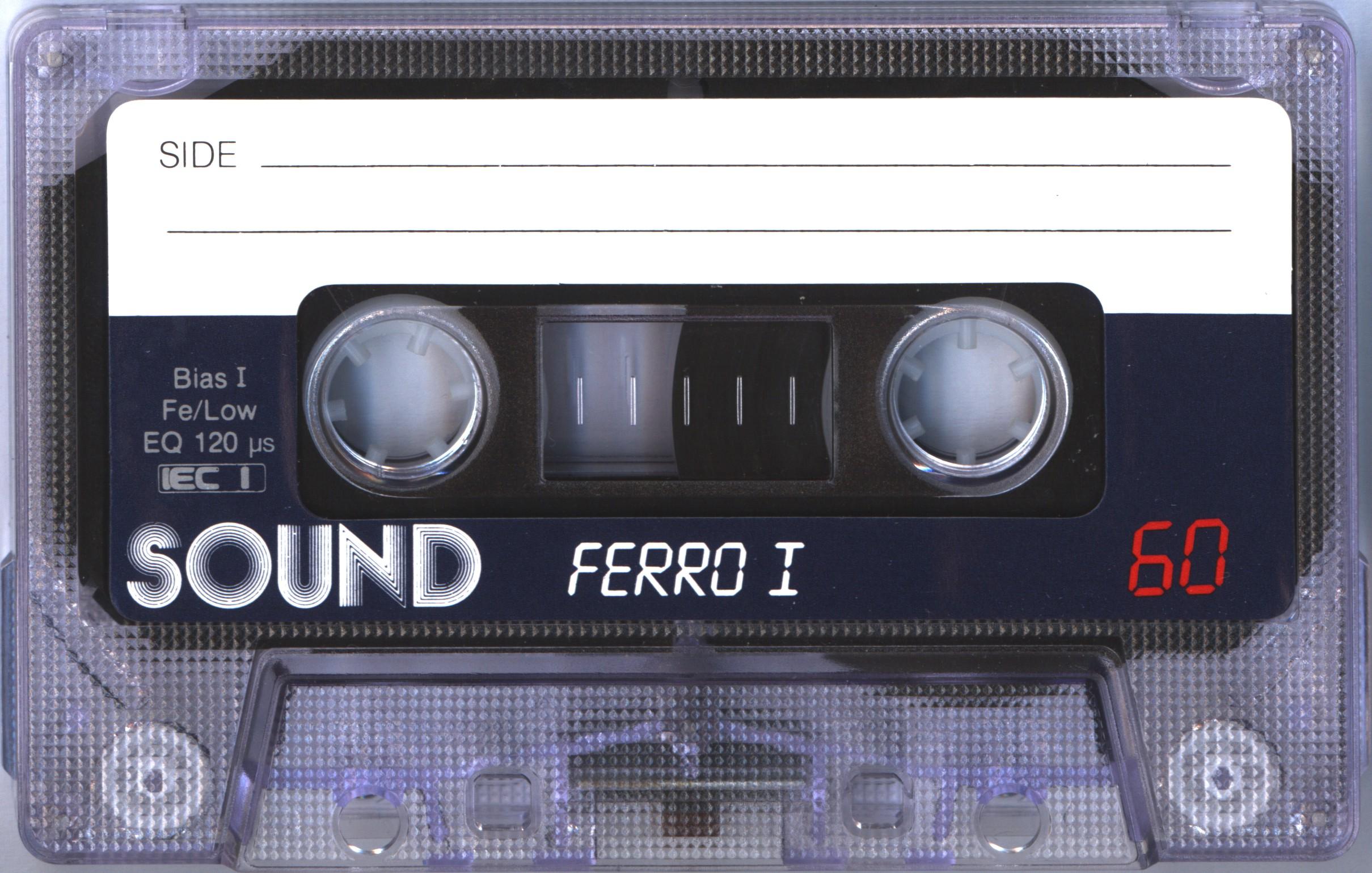 Compact Cassette Sound Ferro I 60 Type I Normal 1990 Europe