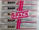 5 pack BASF Chrome Standard II 60 Type II Chrome 1991 Europe