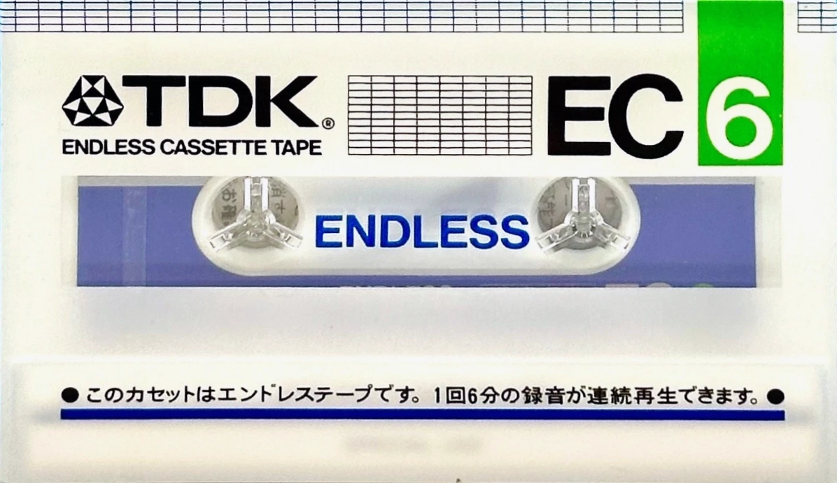 Compact Cassette TDK EC Endless 6 Endless Cassette 1985 Japan