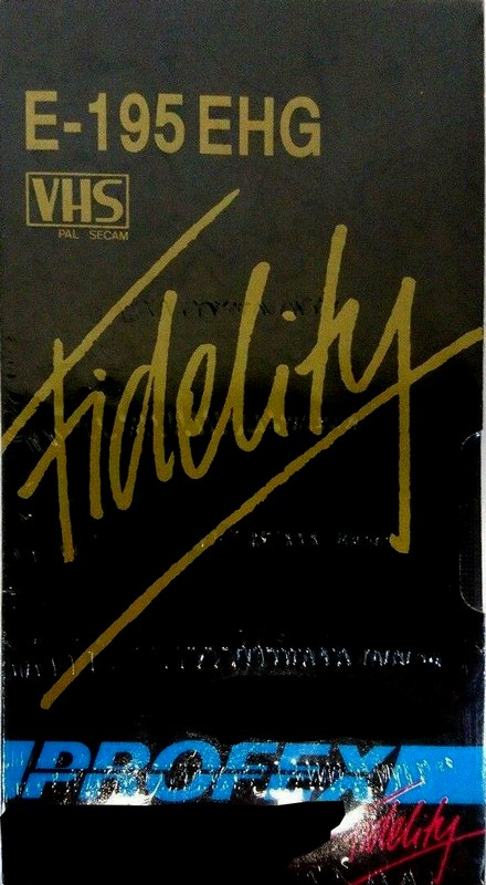 VHS, Video Home System Profex Fidelity 195 "E-195 EHG" Type I Normal Europe