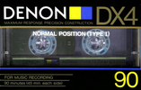 Compact Cassette Denon DX4 90 Type I Normal 1985 Japan