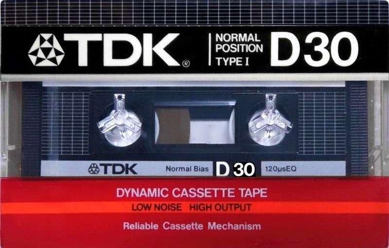 Compact Cassette TDK D 30 Type I Normal 1984 Japan