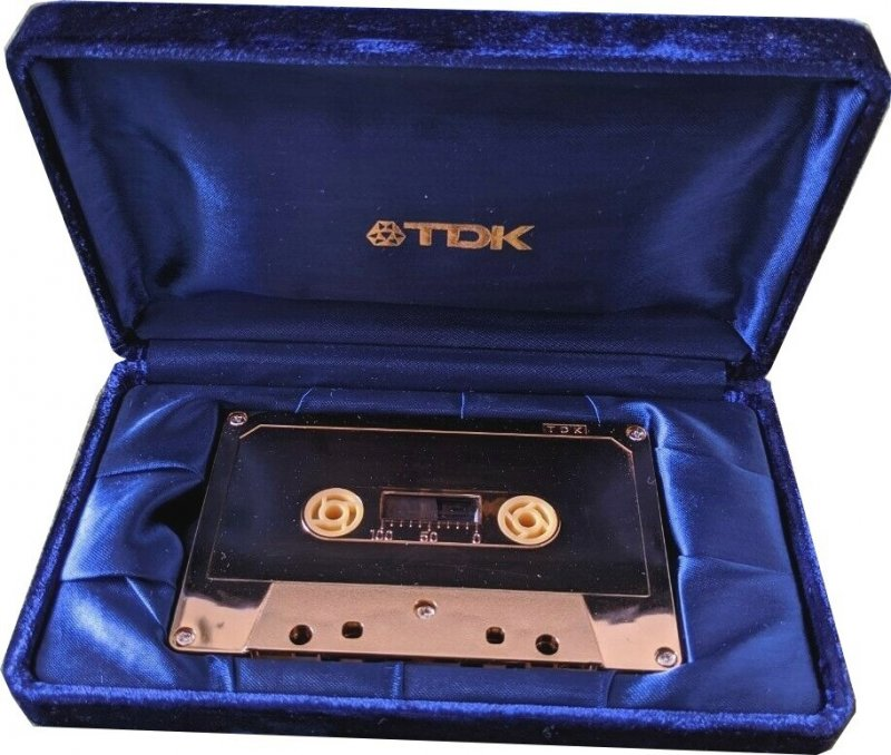 Compact Cassette TDK 90 "Golden cassette" Type II Chrome Japan