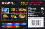 Compact Cassette Emtec CS II Chrome Super 90 Type II Chrome 2002 Europe