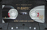 Compact Cassette Emtec CS II Chrome Super 90 Type II Chrome 2002 Europe