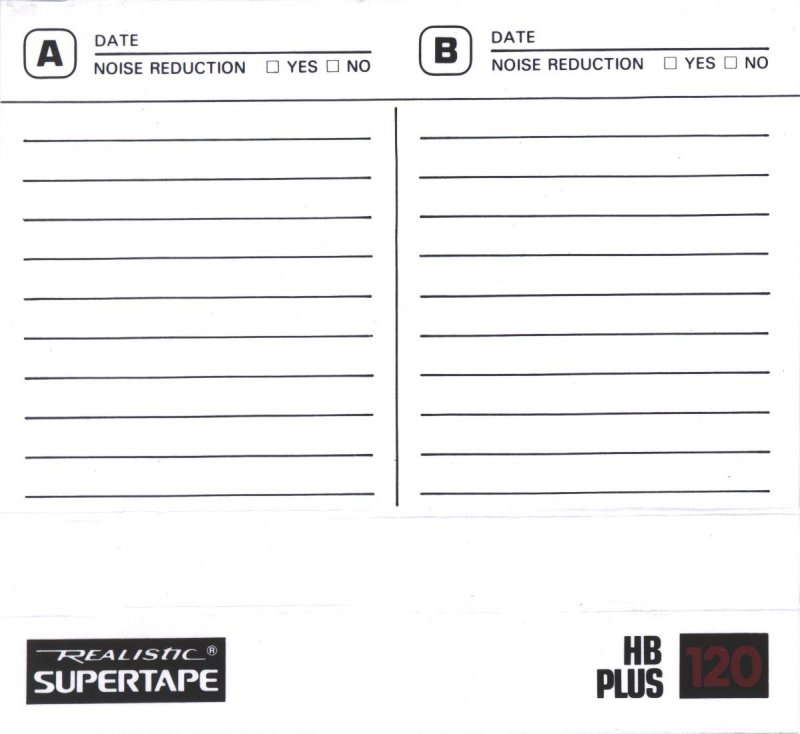 Compact Cassette SUPERTAPE HB Plus 120 "44-9275A" Type II Chrome 1992 Europe