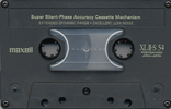 Compact Cassette Maxell XLII-S 54 Type II Chrome 1988 Japan