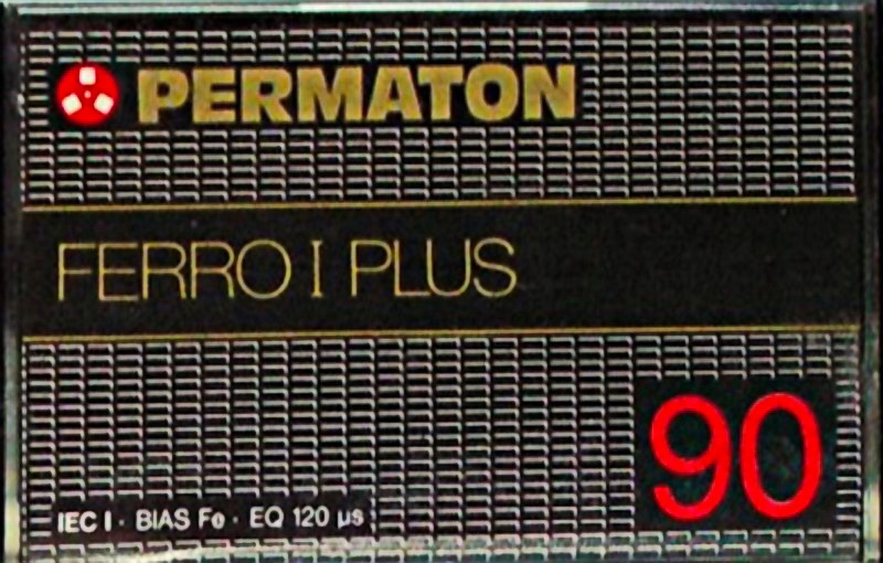 Compact Cassette Permaton Ferro I Plus 90 Type I Normal 1980 Germany