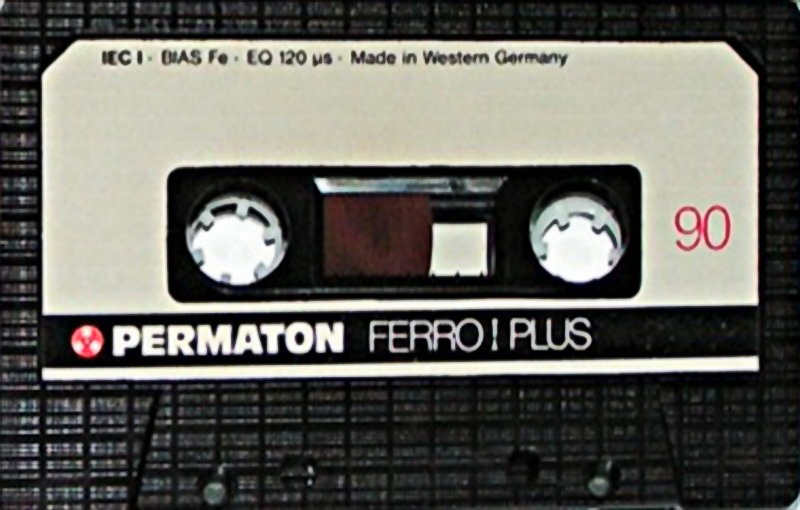 Compact Cassette Permaton Ferro I Plus 90 Type I Normal 1980 Germany