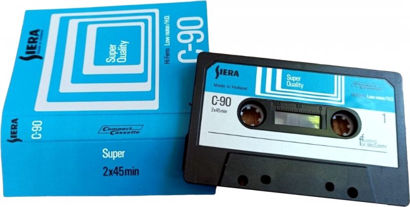 Compact Cassette Siera Super Quality 90 Type I Normal 1975 Europe
