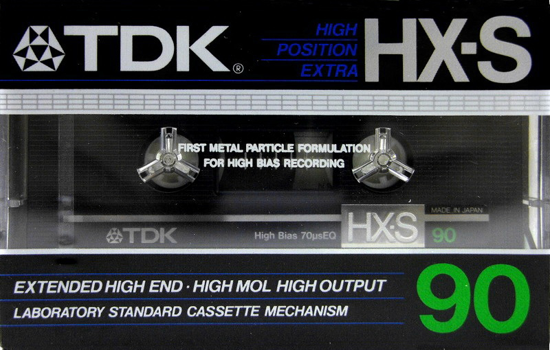 Compact Cassette TDK HX-S 90 Type II Chrome 1983 USA
