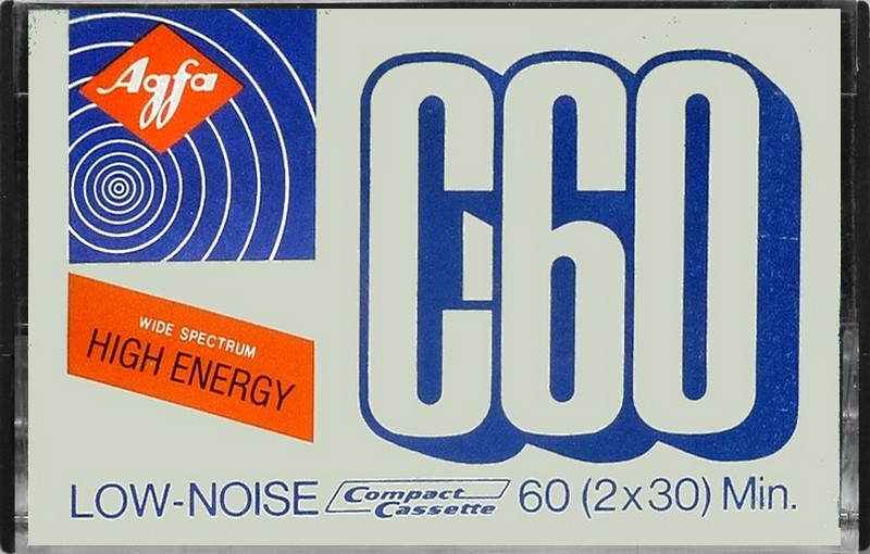Compact Cassette AGFA High Energy 60 Type I Normal 1975 South Korea