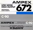 Compact Cassette Ampex 672 90 Type I Normal 1985 USA