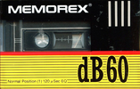 Compact Cassette Memorex dB 60 Type I Normal 1991 Europe