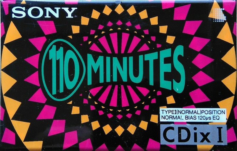 Compact Cassette Sony CDix I 110 "C-110CDX1" Type I Normal 1991 Japan