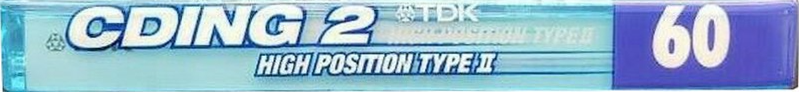 Compact Cassette TDK CDing 2 60 "CD2-60T" Type II Chrome 1999 Japan