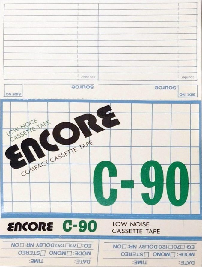 Compact Cassette Encore LN 90 "TD" Type I Normal Japan