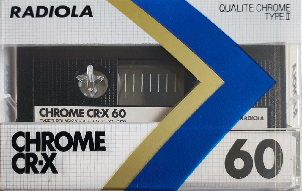 Compact Cassette Radiola CR-X 60 Type II Chrome 1985 Europe
