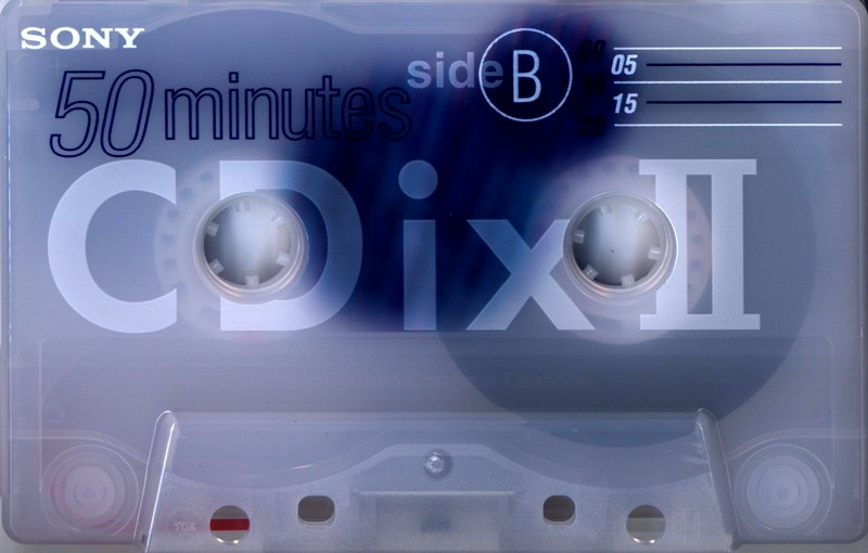 Compact Cassette Sony CDix II 50 "C-50CDX2F" Type II Chrome 1998 Japan