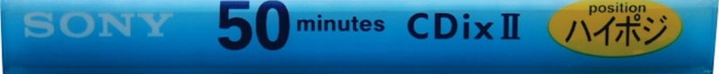 Compact Cassette Sony CDix II 50 "C-50CDX2F" Type II Chrome 1998 Japan