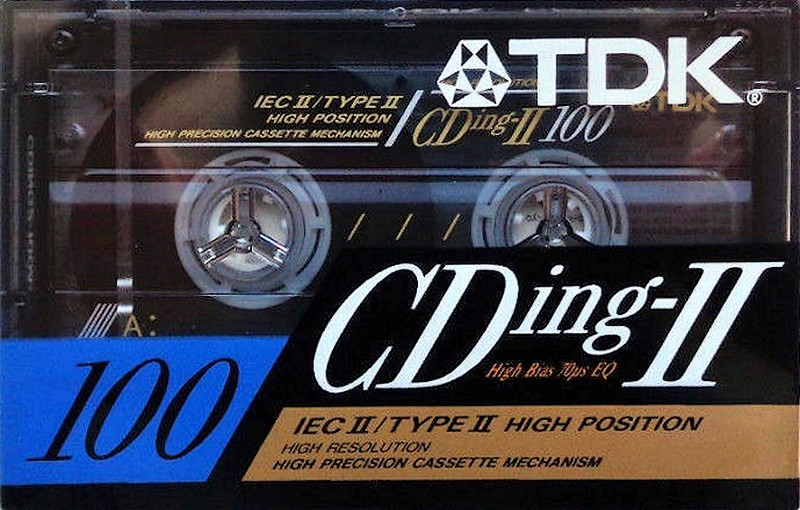 Compact Cassette TDK CDing 2 100 Type II Chrome 1991 Europe