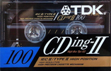 Compact Cassette TDK CDing 2 100 Type II Chrome 1991 Europe