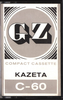 Compact Cassette GZ 60 Type I Normal 1975 Czechoslovakia