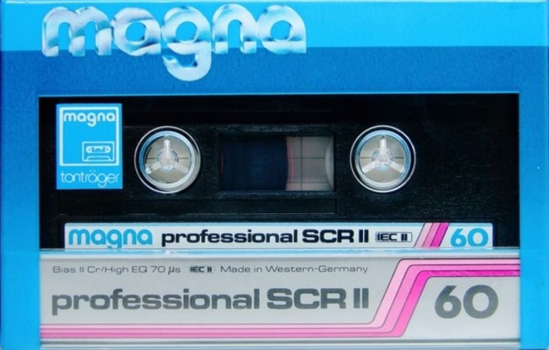 Compact Cassette Magna Professional SCR-II 60 Type II Chrome 1987 Europe