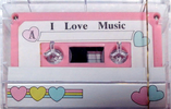 Compact Cassette Creative I Love Music 60 "Pink" Type I Normal 1986 South Korea