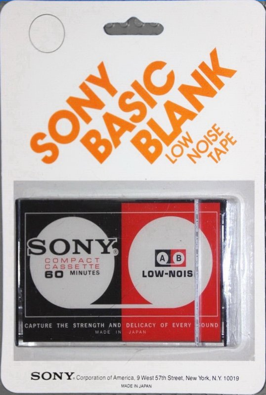 Compact Cassette Sony 60 Type I Normal 1972 Japan