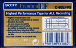 Compact Cassette Sony EF 90 "Premium C-90EFPS" Type I Normal 1996 Worldwide