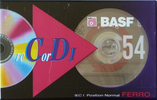 Compact Cassette BASF Record I 54 Type I Normal 1995 Europe