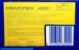 Compact Cassette Memorex dBS I 90 Type I Normal 1989 UK