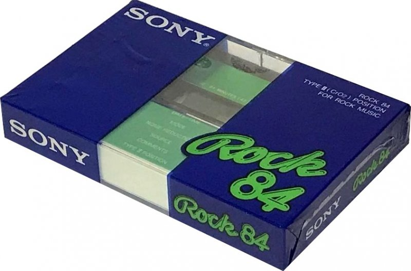 Compact Cassette Sony 84 "Rock 84" Type II Chrome 1981 Japan