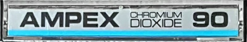 Compact Cassette Ampex 90 "363-C90" Type II Chrome 1972 USA