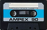 Compact Cassette Ampex 90 "363-C90" Type II Chrome 1972 USA