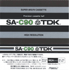 Compact Cassette TDK SA 60 Type II Chrome 1975 Japan