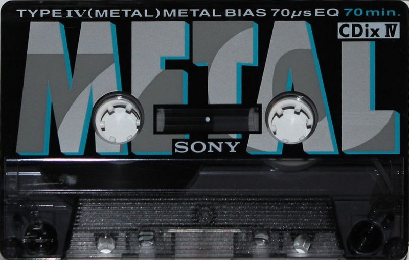 Compact Cassette Sony CDix IV 70 "C-70CDX4A" Type IV Metal 1992 Japan