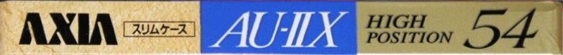 Compact Cassette AXIA AU-IIx 54 "AU2X A 54" Type II Chrome 1992 Japan