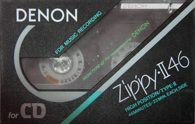 Compact Cassette Denon Zippy-II 46 "HD-L46" Type II Chrome 1988 Japan
