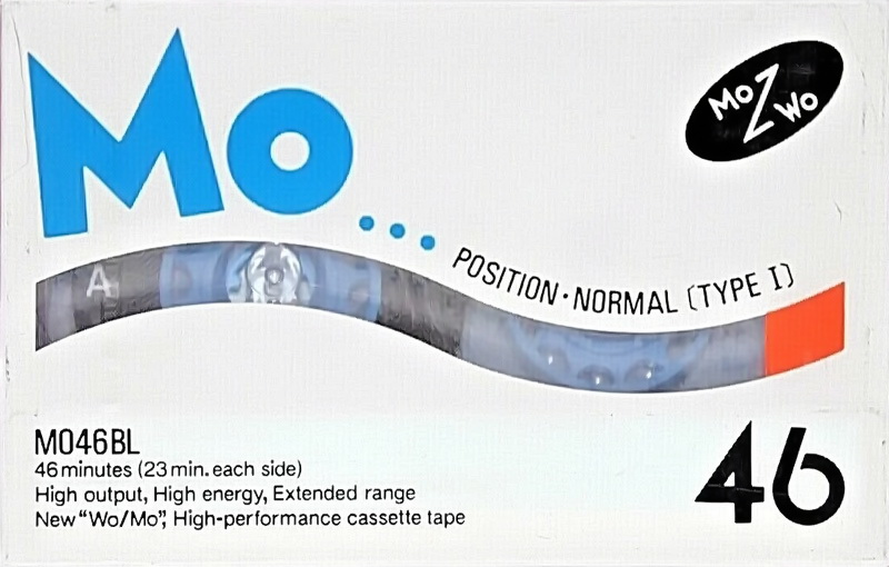Compact Cassette Hitachi Wo/Mo 46 "MO46BL" Type I Normal 1985 Japan