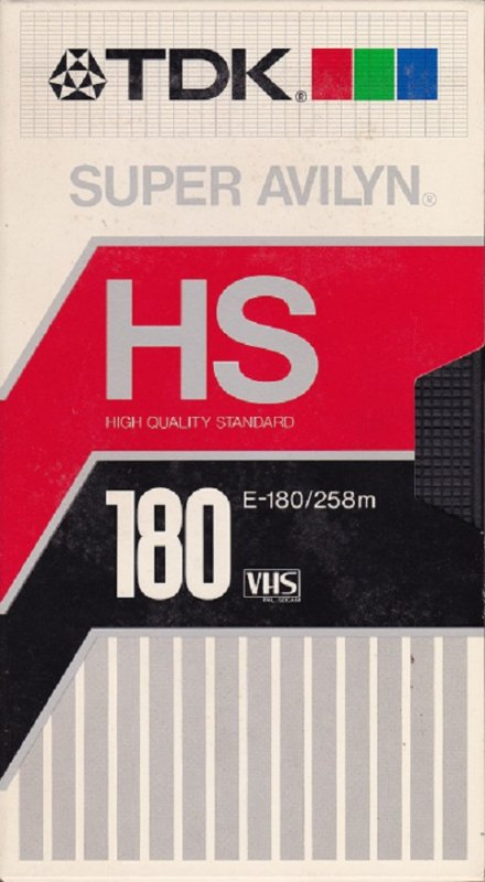 VHS, Video Home System TDK HS 180 Type II Chrome 1985 Europe