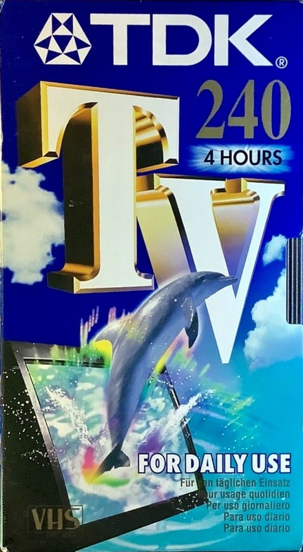 VHS, Video Home System TDK TV 240 Type I Normal 1990 Europe
