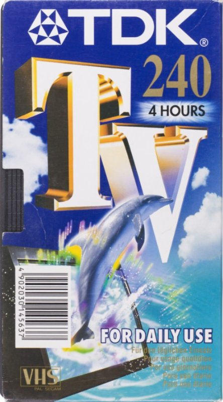 VHS, Video Home System TDK TV 240 Type I Normal 1990 Europe