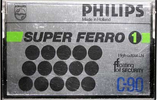Compact Cassette Philips Super Ferro 90 Type I Normal 1979 Europe