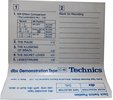Compact Cassette Technics XA 46 "dbx" Demonstration Tape 1989 Japan