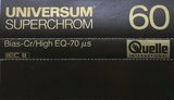 Compact Cassette Universum 60 Type II Chrome 1983 Europe