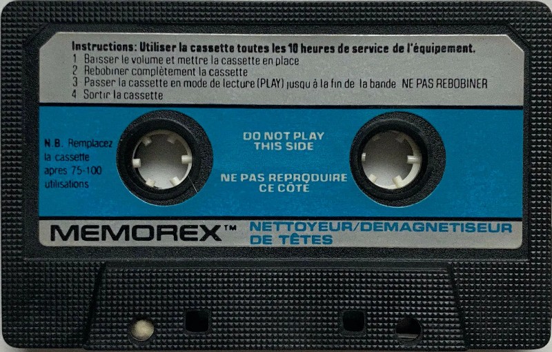 Compact Cassette Memorex Head Demagnetiser USA